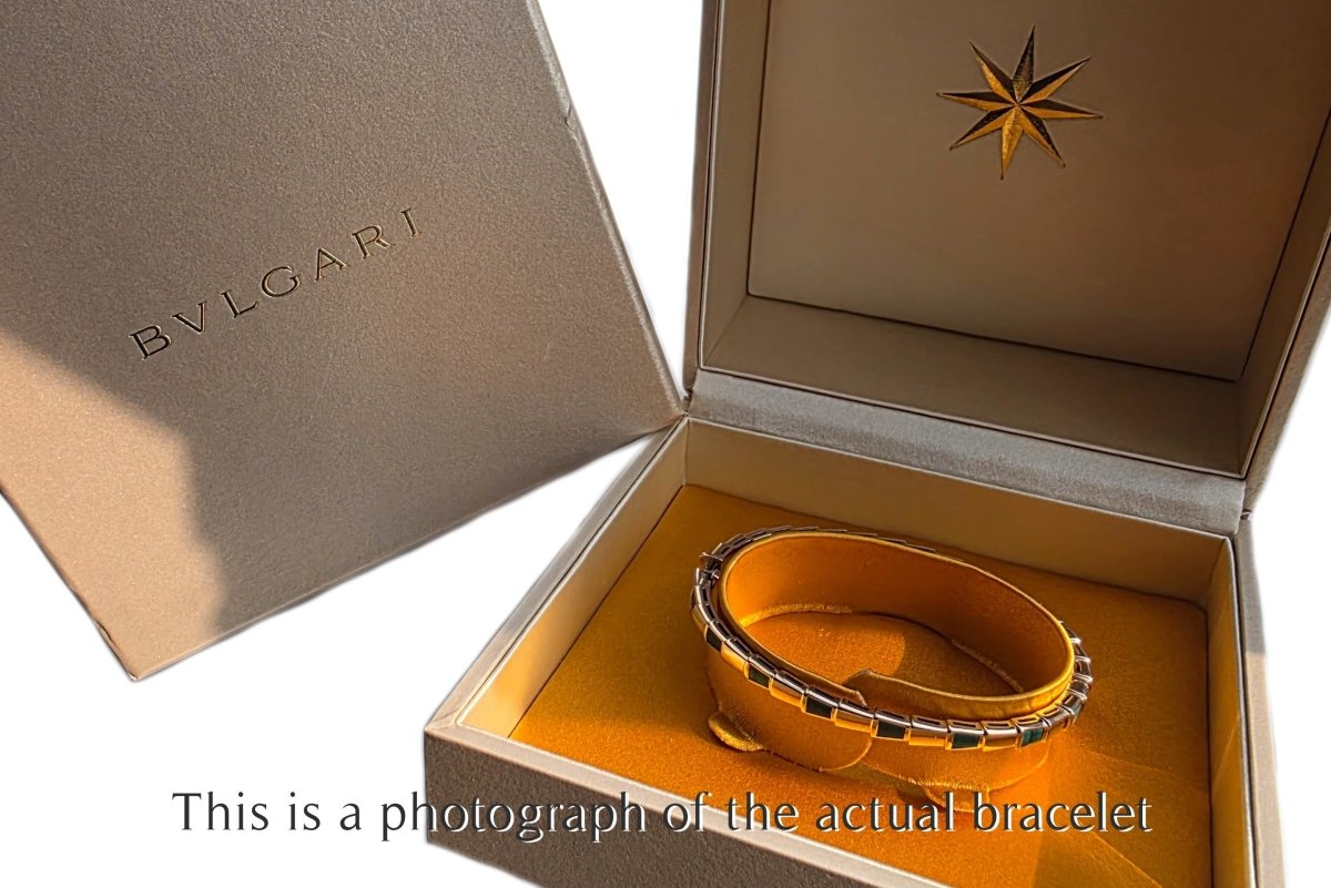 Bulgari Bvlgari Malachite Serpenti Viper 18k Rose Gold Bracelet - Bloomsbury Manor Ltd