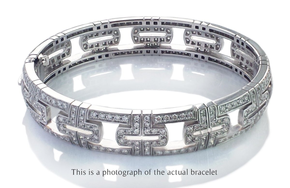 Bulgari Bvlgari Diamond White Gold Parentesi Bracelet