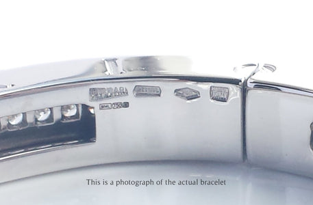 Bvlgari Bulgari B.Zero1 Diamond Bracelet in 18k White Gold - Bloomsbury Manor Ltd