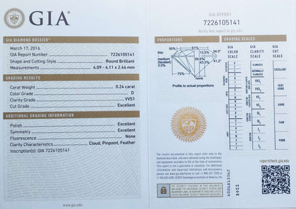 Cartier 0.24ct D/VVS1 Round Brilliant Diamond Engagement Ring - Bloomsbury Manor Ltd