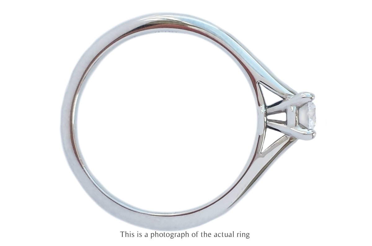 Cartier 0.24ct D/VVS1 Round Brilliant Diamond Engagement Ring - Bloomsbury Manor Ltd