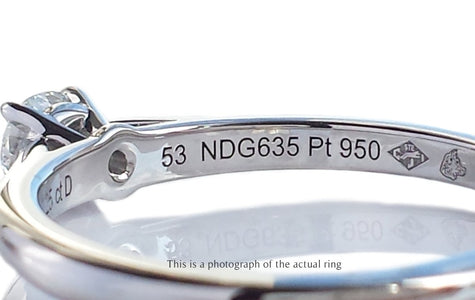 Cartier 0.25ct F/VVS2 1895 Round Brilliant Cut Diamond Engagement Ring - Bloomsbury Manor Ltd