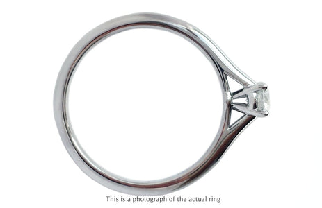 Cartier 0.25ct F/VVS2 1895 Round Brilliant Cut Diamond Engagement Ring - Bloomsbury Manor Ltd