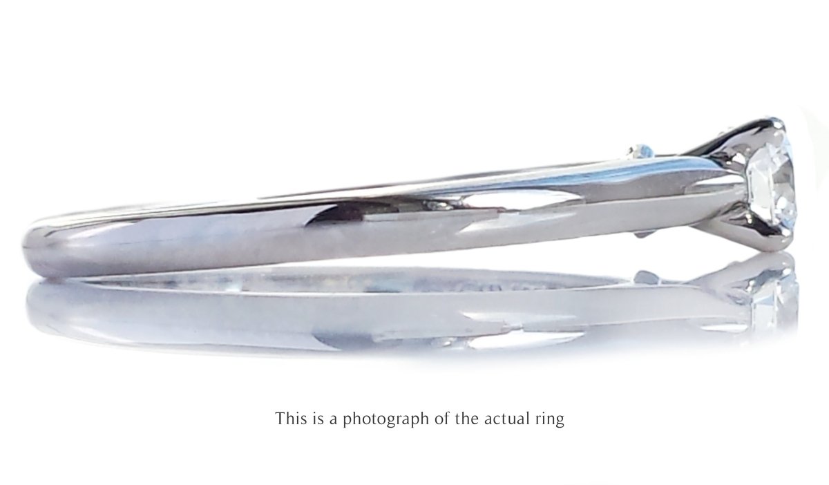 Cartier 0.25ct F/VVS2 1895 Round Brilliant Cut Diamond Engagement Ring - Bloomsbury Manor Ltd