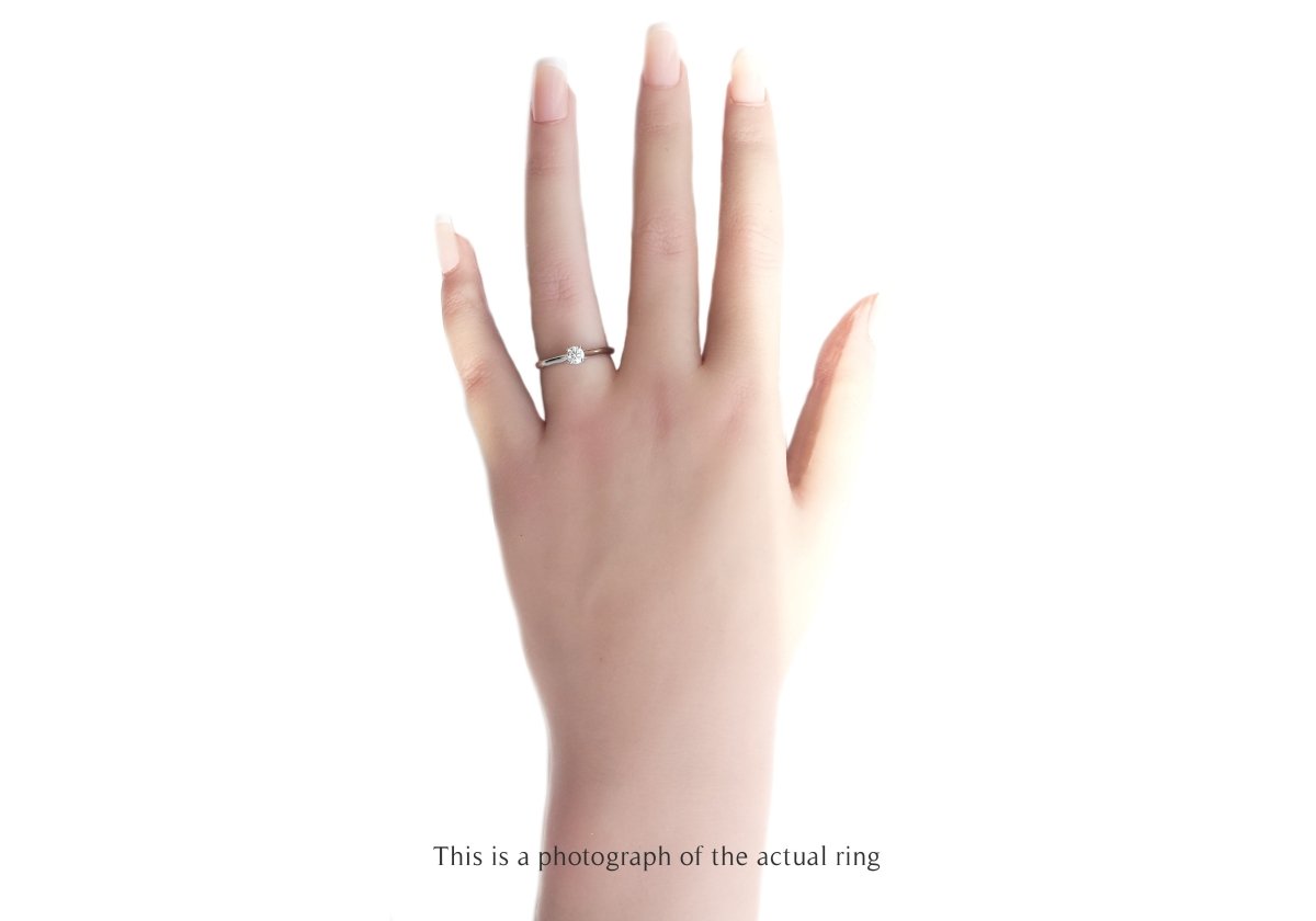 Cartier 0.25ct F/VVS2 1895 Round Brilliant Cut Diamond Engagement Ring - Bloomsbury Manor Ltd