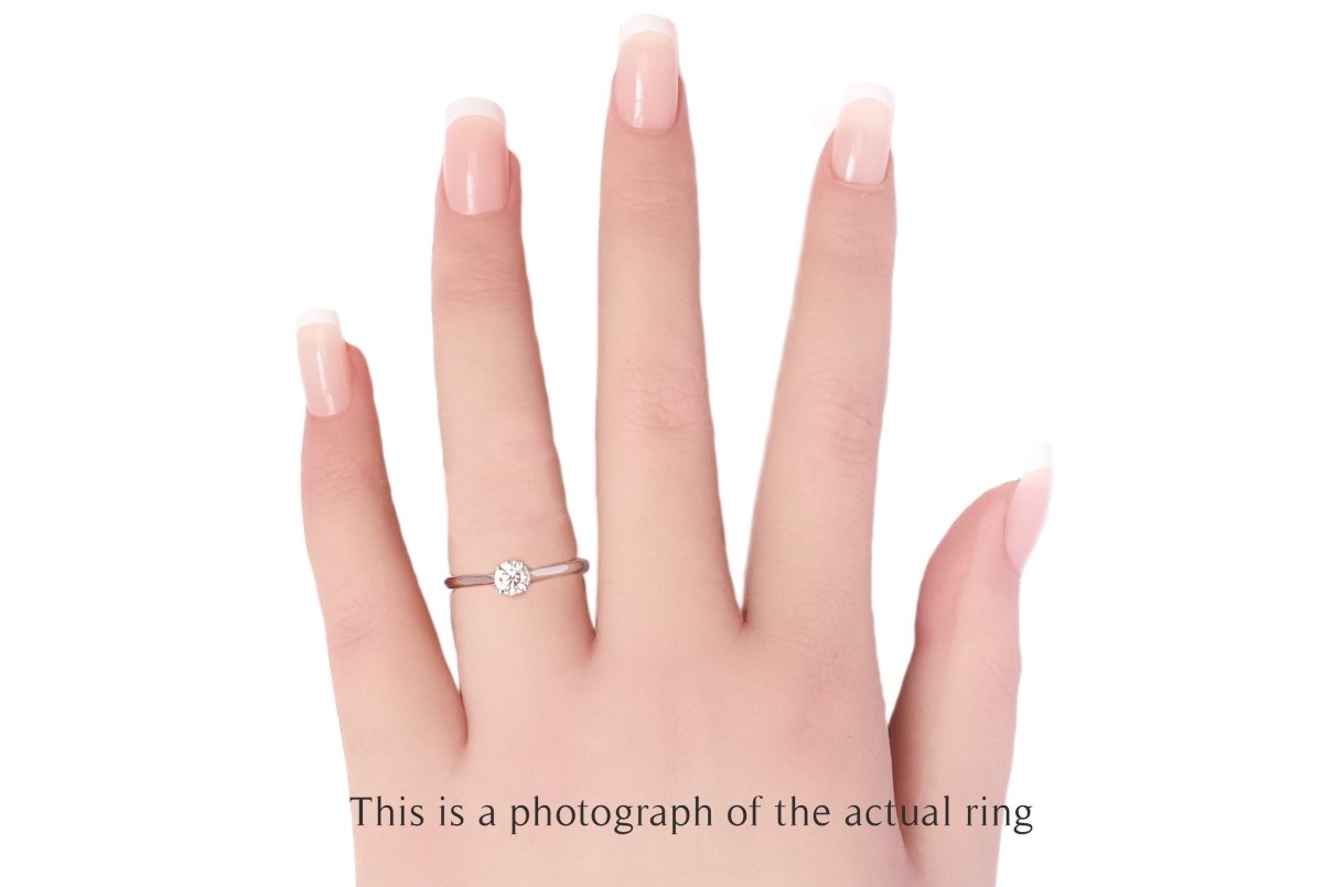 Cartier 0.35ct G/VVS1 Round Brilliant Diamond Engagement Ring - Bloomsbury Manor Ltd