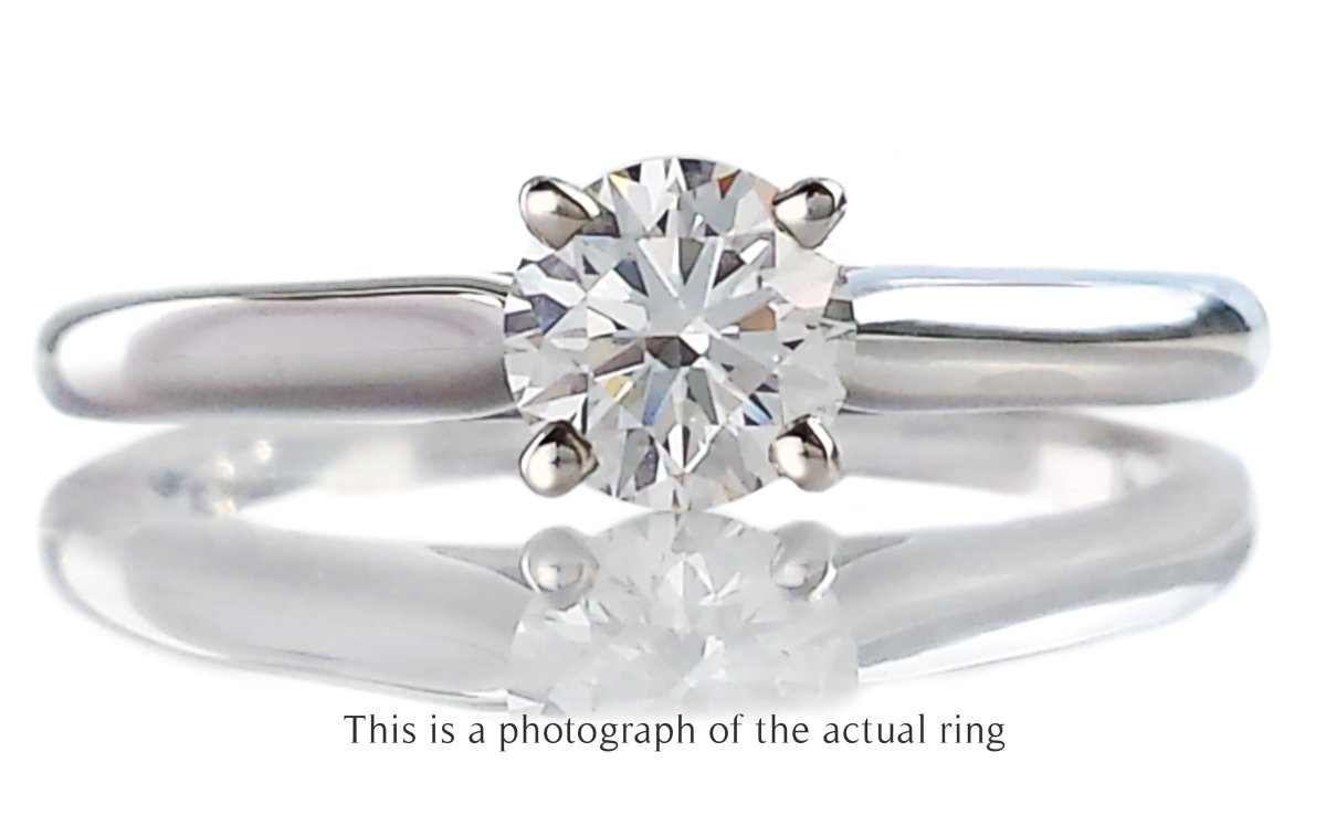 Cartier 0.35ct G/VVS1 Round Brilliant Diamond Engagement Ring - Bloomsbury Manor Ltd