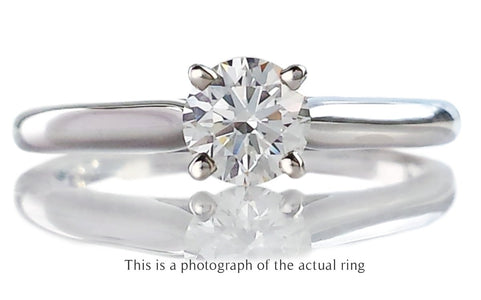 Cartier 0.35ct G/VVS1 Round Brilliant Diamond Engagement Ring - Bloomsbury Manor Ltd
