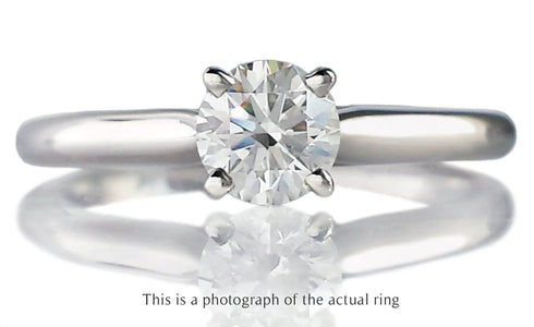Cartier 0.35ct G/VVS1 Round Brilliant Diamond Engagement Ring - Bloomsbury Manor Ltd