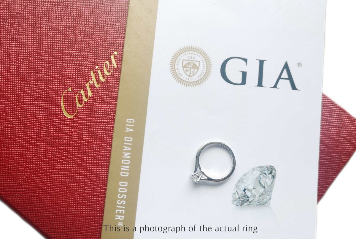 Cartier 0.35ct G/VVS1 Round Brilliant Diamond Engagement Ring - Bloomsbury Manor Ltd