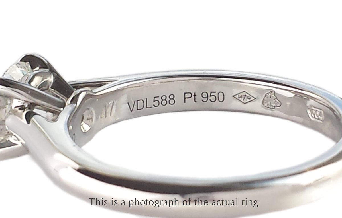 Cartier 0.50ct F/VS1 1895 Round Brilliant Diamond Engagement Ring - Bloomsbury Manor Ltd