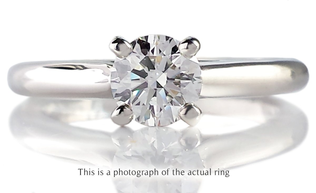 Cartier 0.50ct F/VS1 1895 Round Brilliant Diamond Engagement Ring - Bloomsbury Manor Ltd