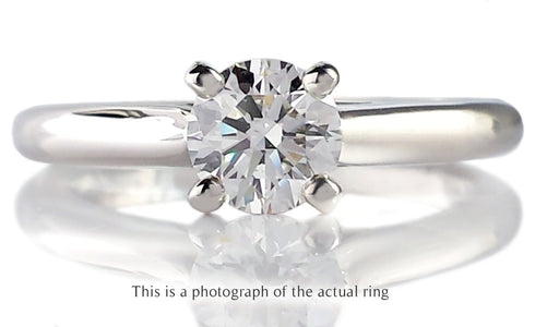 Cartier 0.50ct F/VS1 1895 Round Brilliant Diamond Engagement Ring - Bloomsbury Manor Ltd