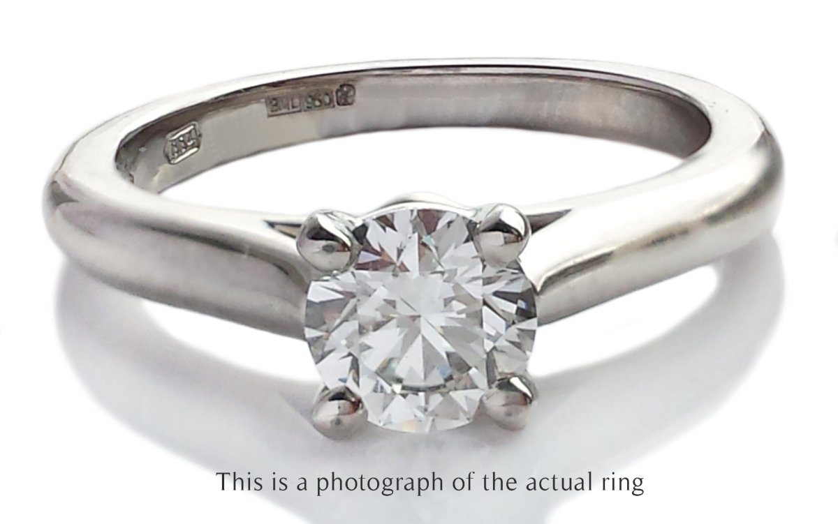 Cartier 0.50ct F/VS1 1895 Round Brilliant Diamond Engagement Ring - Bloomsbury Manor Ltd