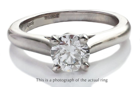 Cartier 0.50ct F/VS1 1895 Round Brilliant Diamond Engagement Ring - Bloomsbury Manor Ltd