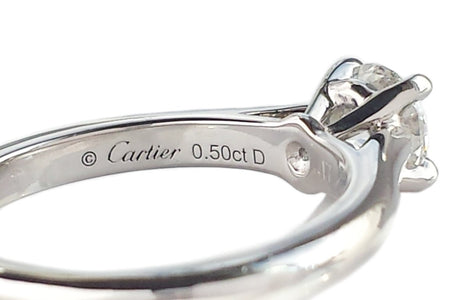Cartier 0.50ct F/VS1 1895 Round Brilliant Diamond Engagement Ring - Bloomsbury Manor Ltd