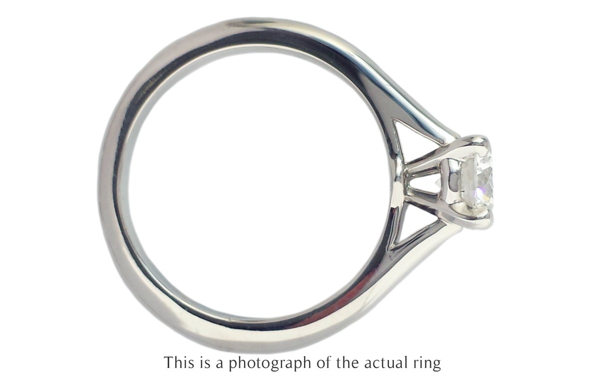 Cartier 0.50ct F/VS1 1895 Round Brilliant Diamond Engagement Ring - Bloomsbury Manor Ltd