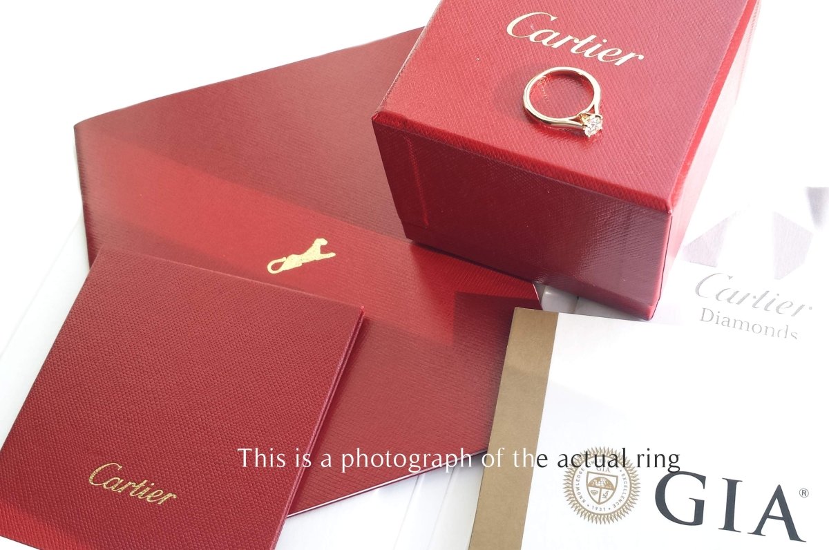 Cartier 0.50ct H/VS1 1895 Round Brilliant Cut Diamond Ring - Bloomsbury Manor Ltd