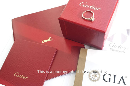 Cartier 0.50ct H/VS1 1895 Round Brilliant Cut Diamond Ring - Bloomsbury Manor Ltd