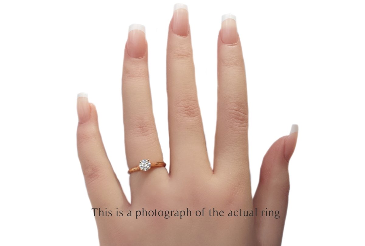 Cartier 0.50ct H/VS1 1895 Round Brilliant Cut Diamond Ring - Bloomsbury Manor Ltd