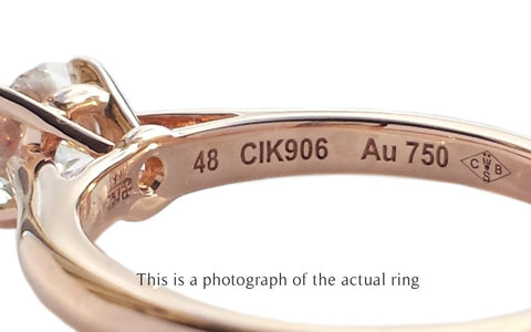 Cartier 0.50ct H/VS1 1895 Round Brilliant Cut Diamond Ring - Bloomsbury Manor Ltd