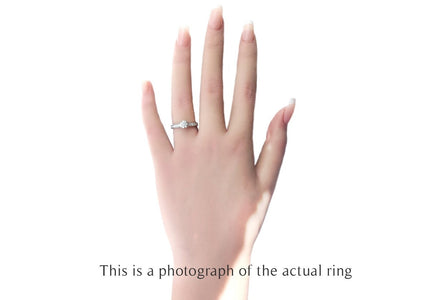 Cartier 0.53 H/VS2 1895 Round Brilliant Diamond Engagement Ring Side Stones - Bloomsbury Manor Ltd