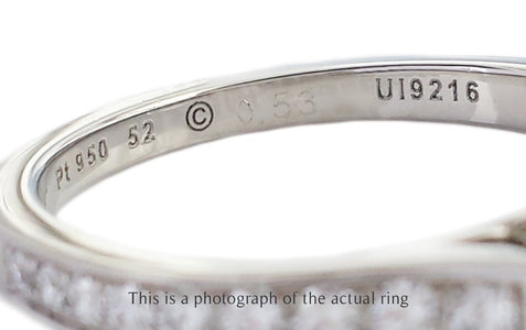 Cartier 0.53 H/VS2 1895 Round Brilliant Diamond Engagement Ring Side Stones - Bloomsbury Manor Ltd