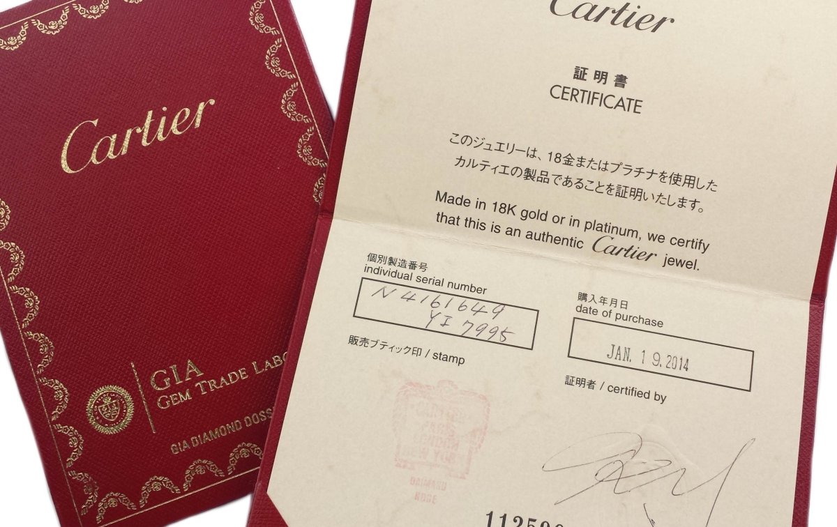 Cartier 0.70ct H/VVS1 1895 Diamond Engagement Ring Side Stones - Bloomsbury Manor Ltd