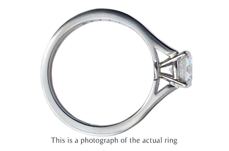 Cartier 0.70ct H/VVS1 1895 Diamond Engagement Ring Side Stones - Bloomsbury Manor Ltd