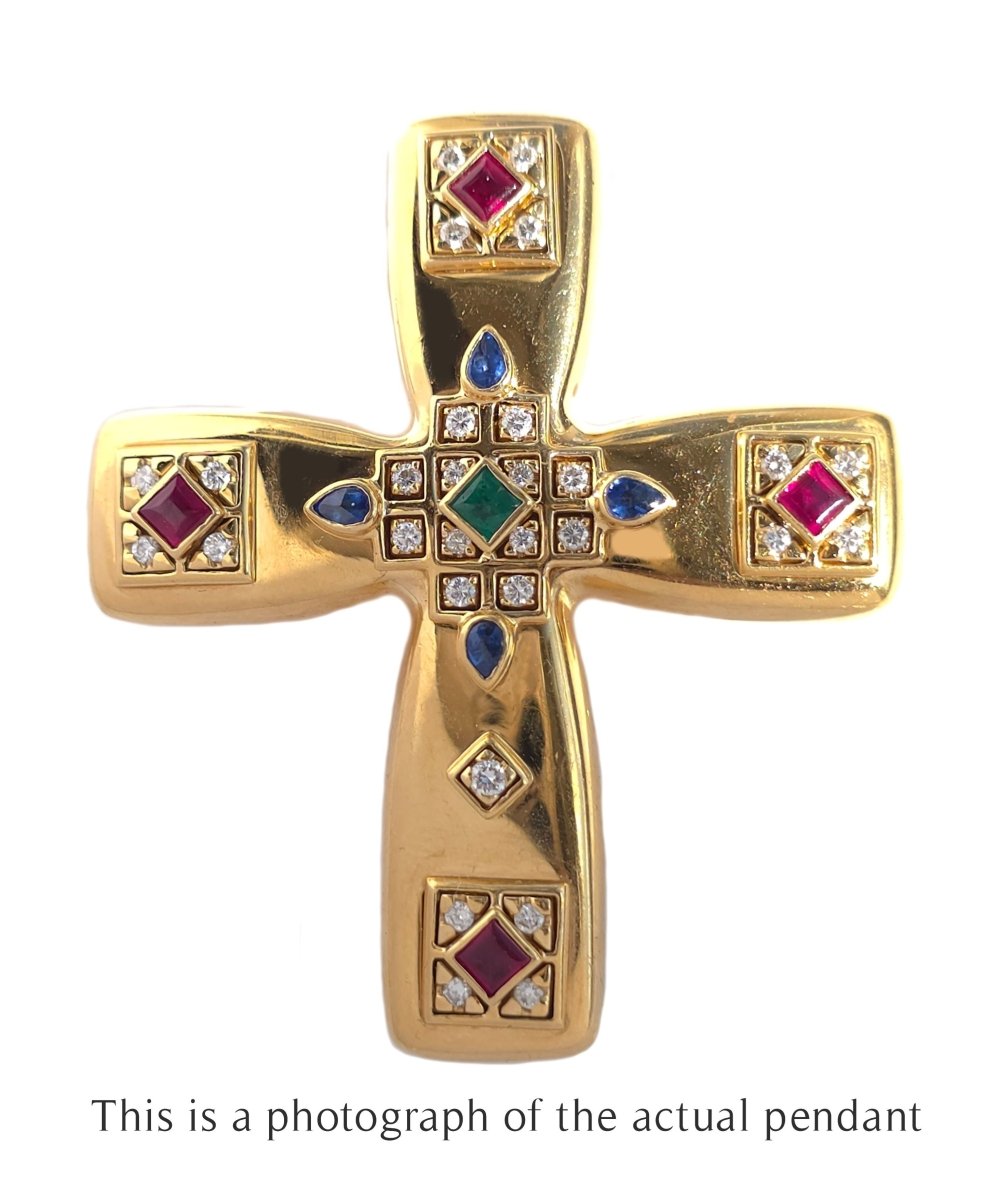 Cartier Byzantine Cross Pendant & Brooch - Bloomsbury Manor Ltd