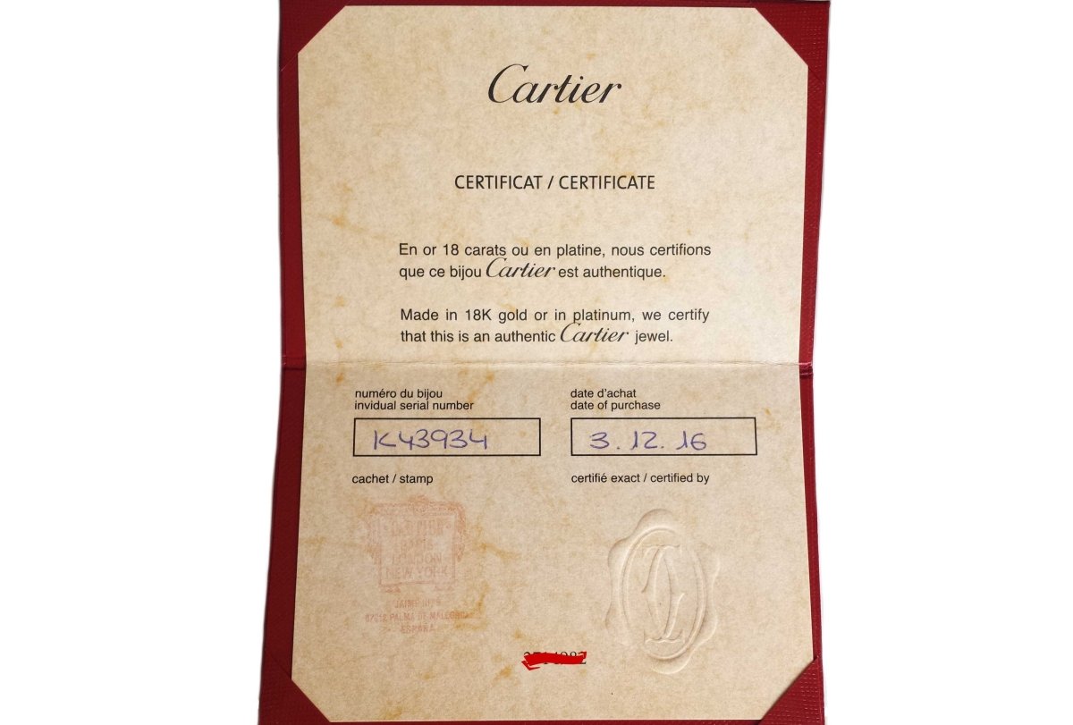 Cartier C de Onyx Diamond 18k White Gold Ring - Bloomsbury Manor Ltd