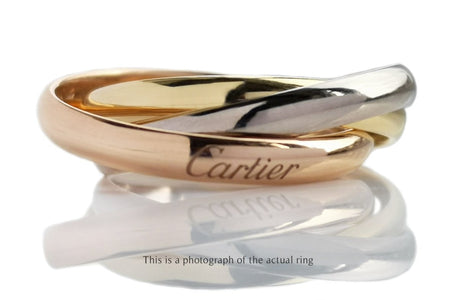 Cartier Classic Trinity 18k 3 Gold Ring SZ 63 RRP £2030 Cert Boxes & Receipt - Bloomsbury Manor Ltd