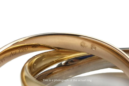 Cartier Classic Trinity 18k 3 Gold Ring SZ 63 RRP £2030 Cert Boxes & Receipt - Bloomsbury Manor Ltd