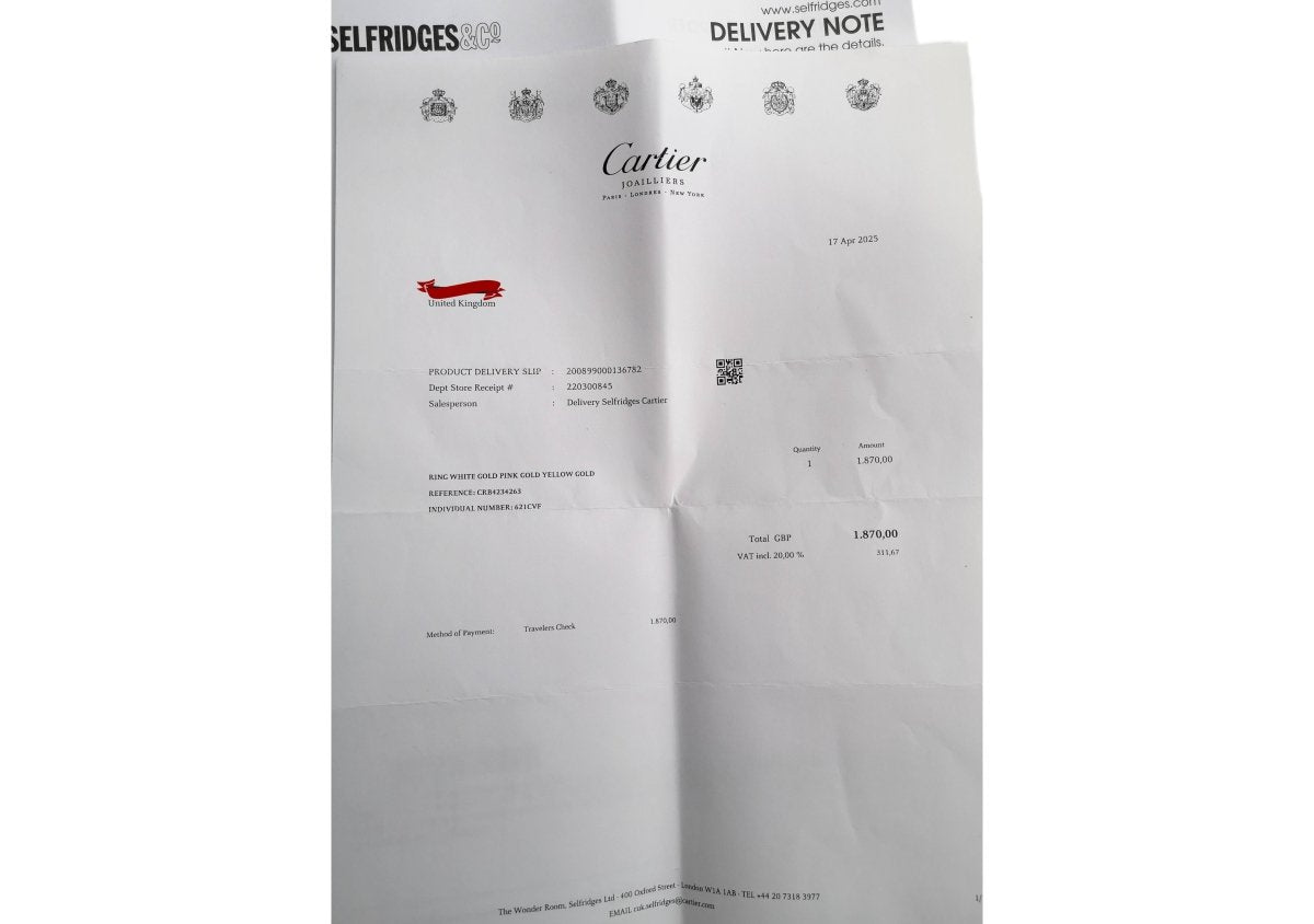 Cartier Classic Trinity 18k 3 Gold Ring SZ 63 RRP £2030 Cert Boxes & Receipt - Bloomsbury Manor Ltd