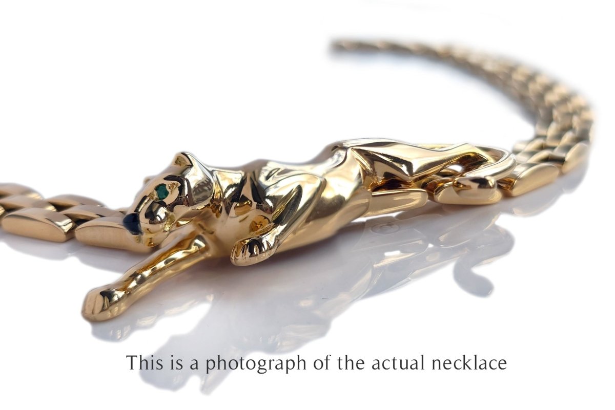 Cartier Maillon Walking Panthere Pendant Necklace - Bloomsbury Manor Ltd