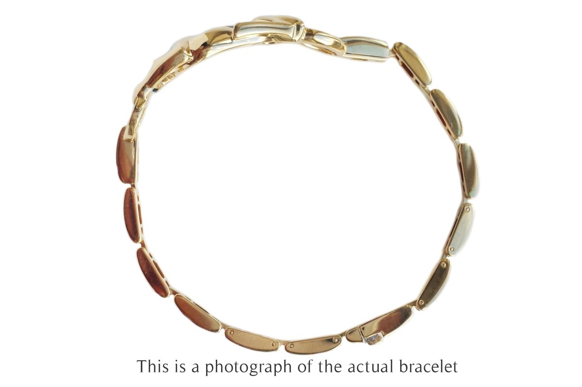 Cartier Panthere 18k Gold Lacquer DiamondTsavorite Bracelet - Bloomsbury Manor Ltd