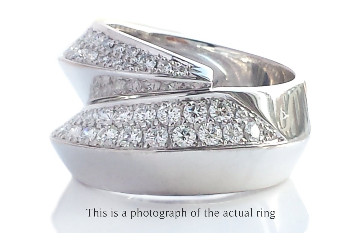 Cartier Panthere Griffe Diamond 18k White Gold RIng - Bloomsbury Manor Ltd