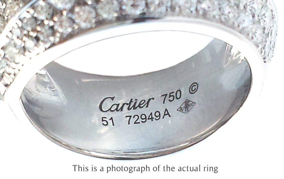 Cartier Panthere Griffe Diamond 18k White Gold RIng - Bloomsbury Manor Ltd