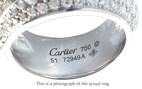 Cartier Panthere Griffe Diamond 18k White Gold RIng - Bloomsbury Manor Ltd