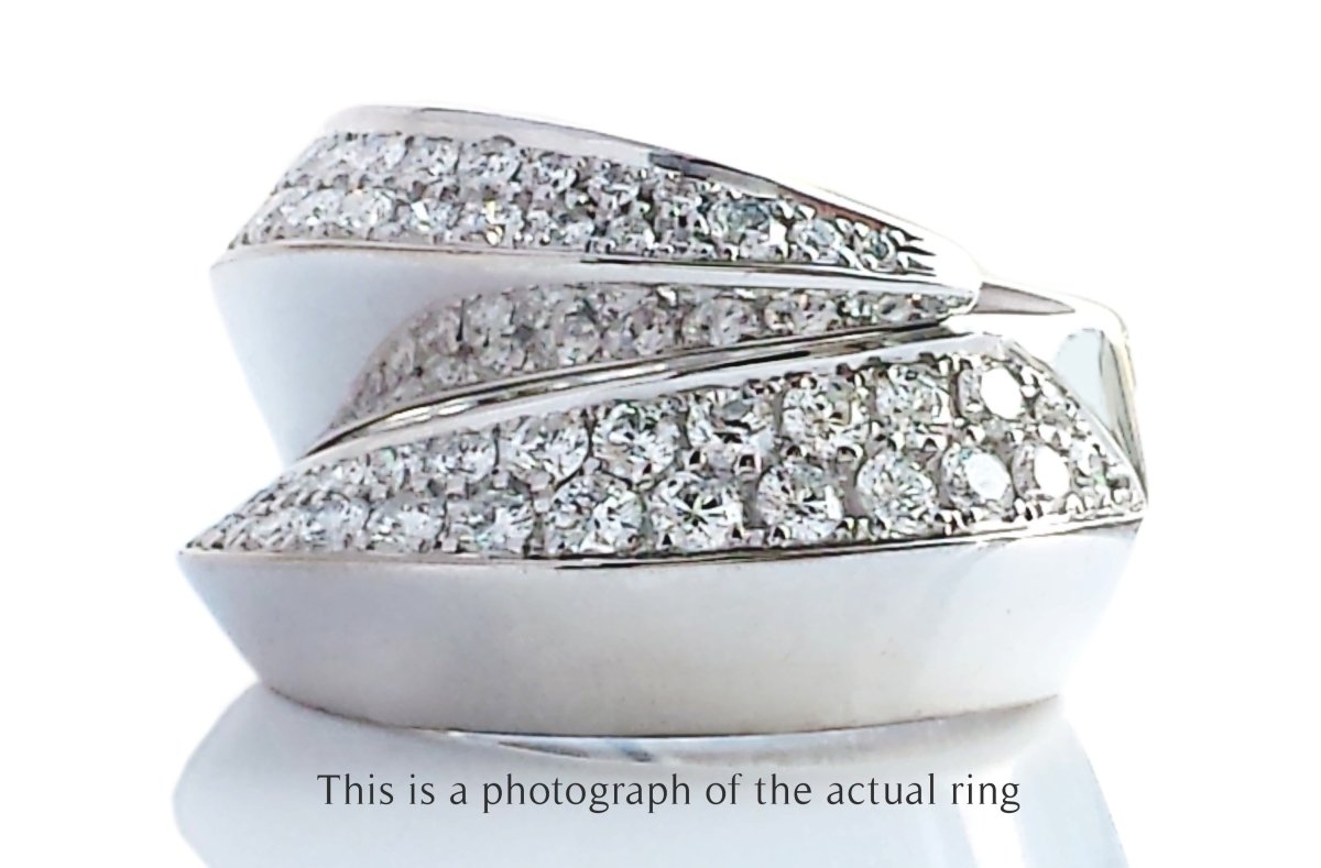 Cartier Panthere Griffe Diamond 18k White Gold RIng - Bloomsbury Manor Ltd