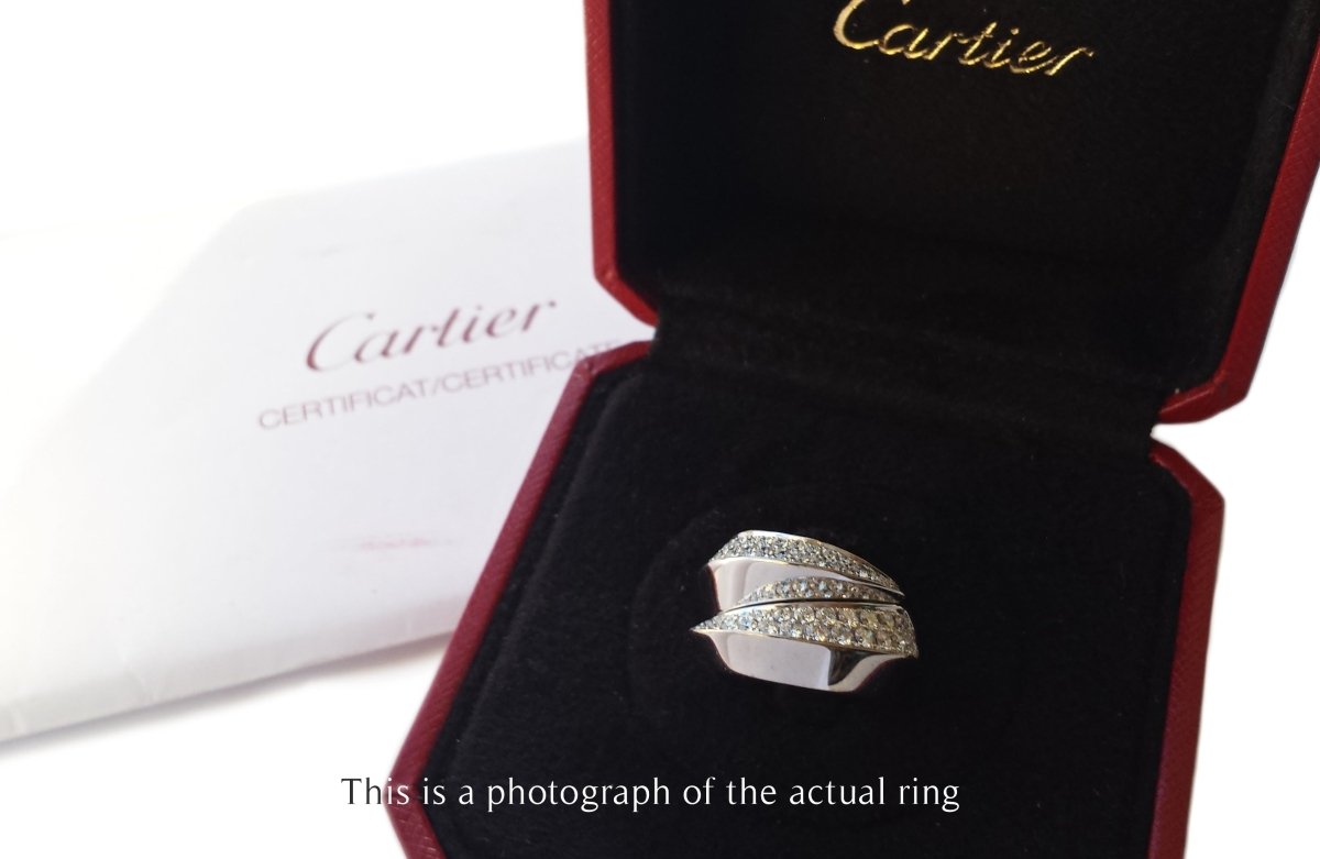 Cartier Panthere Griffe Diamond 18k White Gold RIng - Bloomsbury Manor Ltd