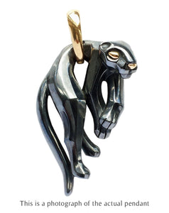 Cartier Silverium Panthère Pendant - Bloomsbury Manor Ltd