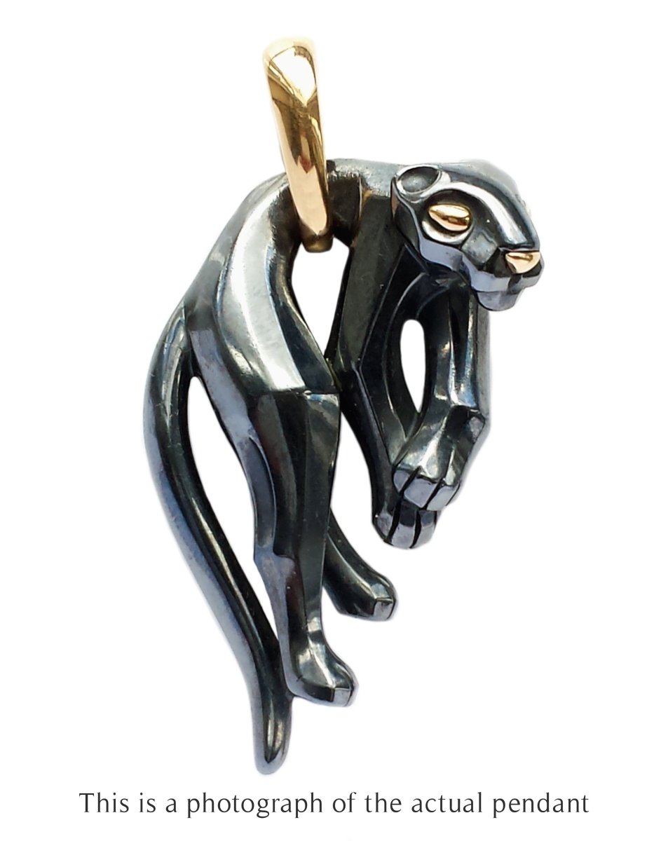 Cartier Silverium Panthère Pendant - Bloomsbury Manor Ltd