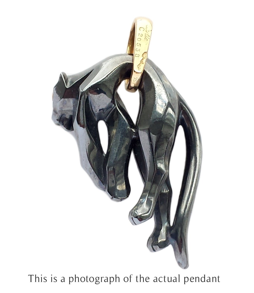 Cartier Silverium Panthère Pendant - Bloomsbury Manor Ltd