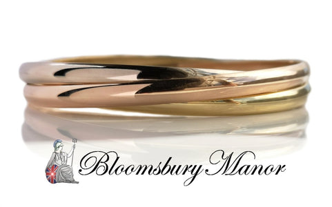 Cartier Trinity 18k Gold Classic Bracelet Bangle - Bloomsbury Manor Ltd