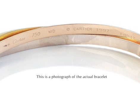 Cartier Trinity 18k Gold Classic Bracelet Bangle Cert + Box - Bloomsbury Manor Ltd