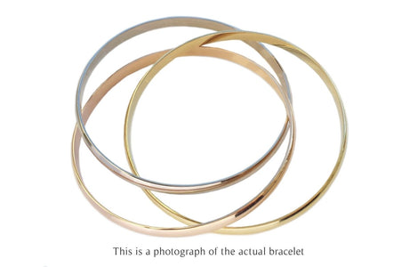 Cartier Trinity 18k Gold Classic Bracelet Bangle Cert + Box - Bloomsbury Manor Ltd