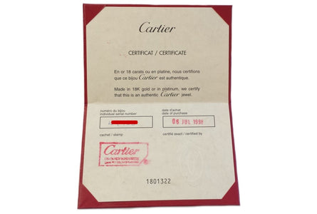 Cartier Trinity 18k Gold Classic Bracelet Bangle Cert + Box - Bloomsbury Manor Ltd