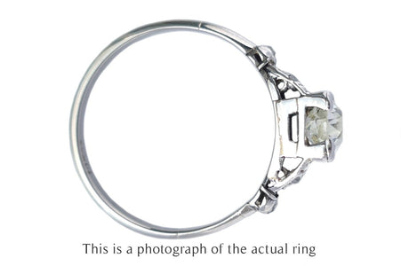 Mid-Century 1.00ct J/VS2 Old European Cut Diamond Engagement Ring - Bloomsbury Manor Ltd