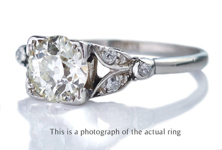 Mid-Century 1.00ct J/VS2 Old European Cut Diamond Engagement Ring - Bloomsbury Manor Ltd